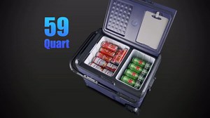 BODEGA 12 Volt Car Refrigerator, Portable Freezer, 59 Quart (55L) for Outdoor, Camping, Travel, RV,APP Control