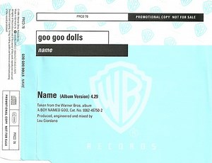 Goo Goo Dolls - Name