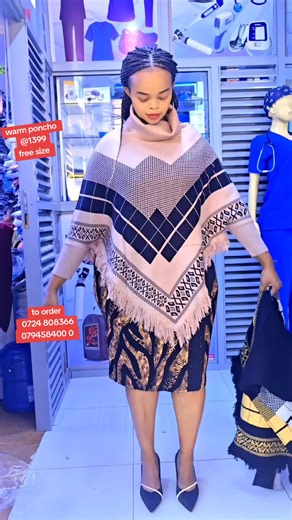 Warm Poncho for Sale in Nairobi - Free Size Available