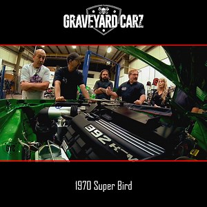 43K views · 1K reactions | The hell cat crate engine arrived from Mopar for the 1970 Super Bird. Some music by audionautix.com | Graveyard Carz | Facebook