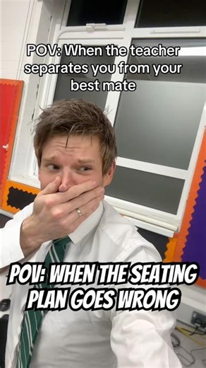 When the seating plan hits harder than the lesson #schoollife #funny #students #teachers