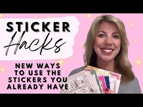 STICKER HACKS | NEW WAYS TO USE THE STICKERS YOU ALREADY HAVE @rongrongdevoeillustration