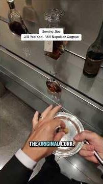 Always exciting serving 215 year old spirits! Incredible Cognac! #fyp #trending #viral #explore #pov
