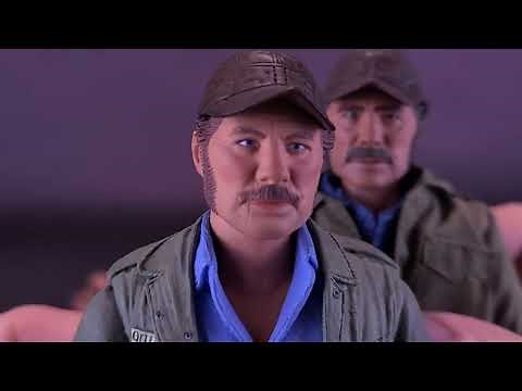 NECA Toys Jaws 50th Anniversary Ultimate Sam Quint Action Figure Review | ‪@TheReviewSpot‬