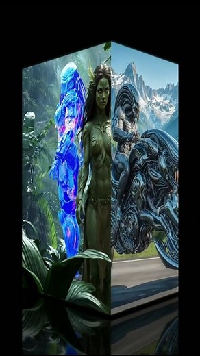 Predator Rides a Biomechanical XenoBike Through the Mountains | Epic Sci-Fi Ride Cinematic #shorts