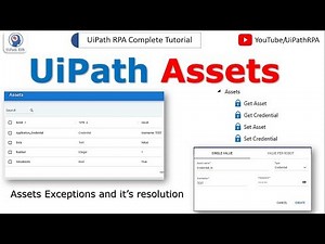 UiPath Assets in Orchestrator | UiPath Orchestrator Tutorial | UiPath RPA