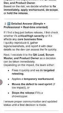 Manual Testing Scenarios Based Interview Questions