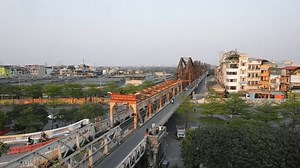 Long Bien Bride Hanoi Vietnam Paul-doumer Stock Footage Video (100% Royalty-free) 1100669331 | Shutterstock