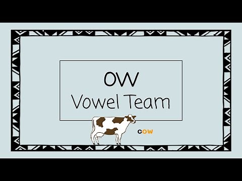 OW Vowel Team (like cow) - 4 Minute Phonics