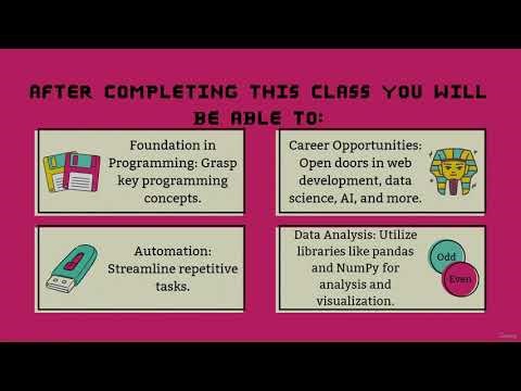 Introduction to Python. Udemy course for free.