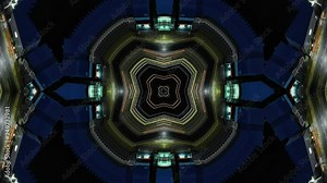 Futuristic Road. Road traffic management system concept desing. Digital transformation and digital transport concept.