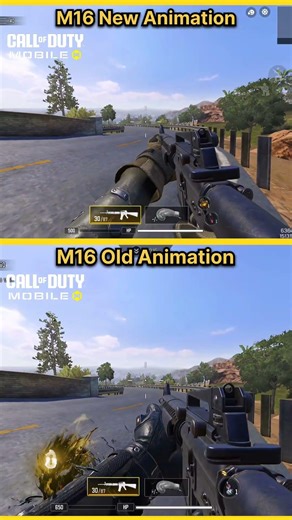 M16 ANIMATION EVOLUTION! OLD VS NEW #CODM #Shorts