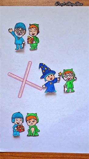 Pocoyo Officials Friends LINE Connect Art Challenge #youtubeshorts #shorts #pocoyo