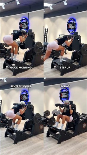 4 EXERCISES WITH V-SQUAT 💪🔥 #glutesworkout #gymequipment #fitnessmotivation