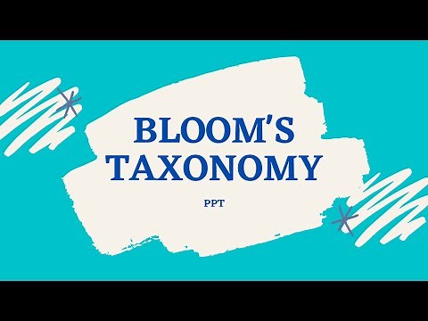 BLOOM'S TAXONOMY POWERPOINT PRESENTATION