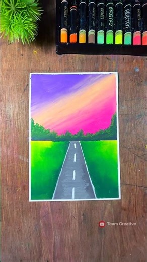 #easy #oilpastel step by step drawing tutorial for beginners 🥰✍️❤️ #art #drawing #shorts