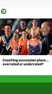 What do you think of coaching succession plans? 👍👎 Hear every AFL game live and ad-free on the ABC listen app: https://ab.co/4mdBtpl | ABC Sport