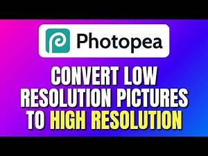 How To Convert Low Resolution Pictures To High Resolution In Photopea | Upscale Photopea Images