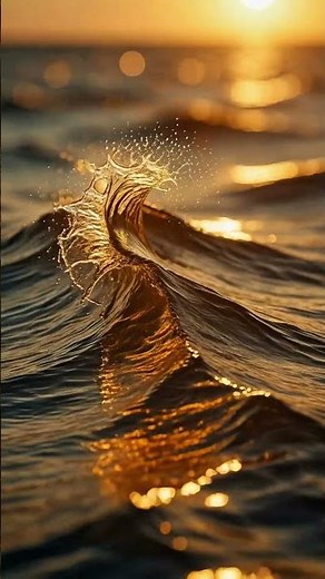 Sunset Screen Saver | Macro Ocean Wave ✨ #maldives