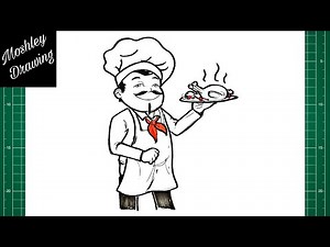 How to Draw a Chef Step by Step