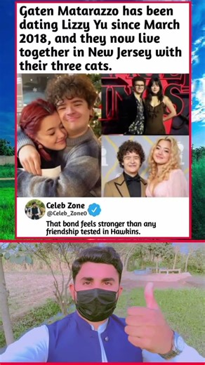 Gaten Matarazzo's 8-Year Love Story with Lizzy Yu! 🐱❤️ #StrangerThings