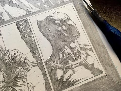 How to Draw Black Panther (Comic Book Style)
