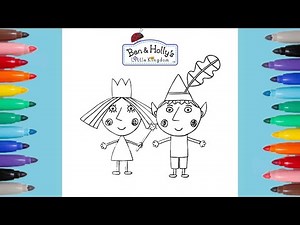 Princess Holly and Ben Elf Coloring Pages | Ben and Holly's Little Kingdom