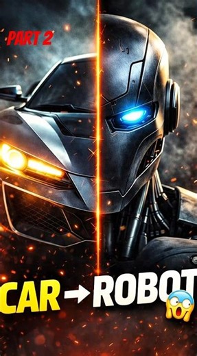 Robot Awakens 😱 Epic Transformer Action | No More Car Part 2 🚘💀| #shorts #cars #robot #automobile