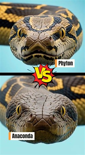 Who is Ultimate CONSTRICTOR? Python vs Anaconda #shorts #wildlife