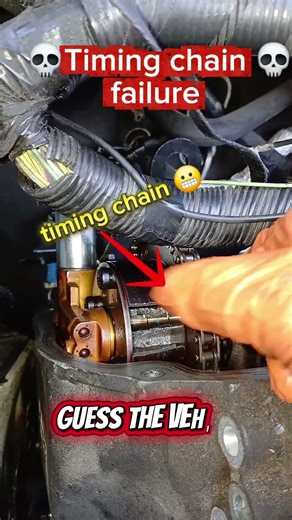 Timing chain failure. guess what vehicle? #fail #mechanic