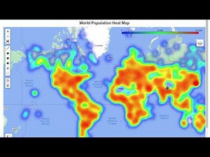 leafmap new feature - Creating a population heat map with a colorbar and map title