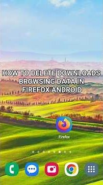 How To Delete Downloads Browsing Data in Firefox Android #firefox #firefoxbrowser #tutorial