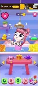 Talking angela game play daily activities life!! talking angela game play life moment!!