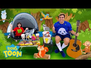 LUCCAS NETO E GI FIZERAM UM ACAMPAMENTO EM CASA ( IRMÃO E IRMÃ / BROTHER & SISTER )