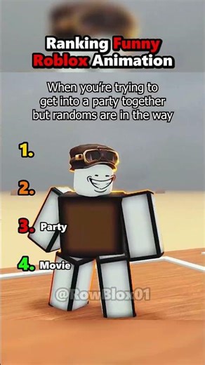 Ranking Funny Roblox Animation