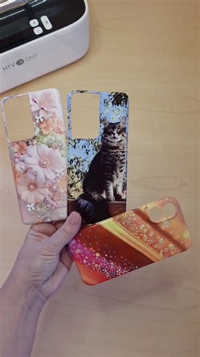 Created by Andi on Instagram: "Personalized Phone Cases I love how personal these phone cases can be. You can print your favorite pets or family portraits — there are so many possibilities. Some of the other designs were finished with rhinestones. Made using the HTVRONT Phone Case Heat Press Machine. Discount codes: Single mold: PH56 Dual mold: PH64 Link in bio. Affiliate link @HTVRONT #HTVRONT #PhoneCaseHeatPress #htvrontH17 #PhoneCase #createdbyandi"