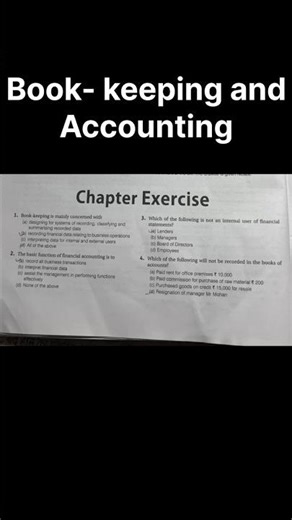 Solve top 100 + questions of | book- keeping and accounting | #accountingassignment #commerce