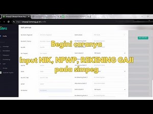 TUTORIAL FOR INPUTTING SALARY ACCOUNT NUMBERS, NIK, NPWP PNS PPPK IN THE MINISTRY OF RELIGION'S S...