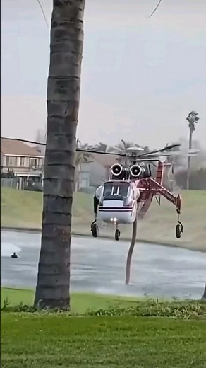 Fire Rescue Helicopter in Action