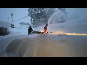 2025.2.5朝 長野県飯山市 除雪機HONDA HSL2511ガソリン