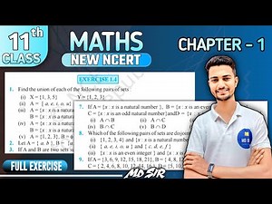 Class 11 Maths Chapter 1 || Sets Solutions || Exercise 1.4 || Md Sir Class 11