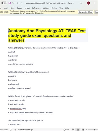 Anatomy And Physiology ATI TEAS Test study guide exam questions and answers -. . Need This Exam_ Study Guide or Exam Help # ✍ #Need_Writing_Help? 🎓We've Got You Covered….! 🌟 Welcome to 📚 Your Assignment Handlers, 🎓Unlock Your Academic Success! 🌟 Visit My Website🌟Click... ✅ [