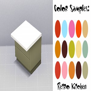 FC-Retro Kitchen-Long Counter