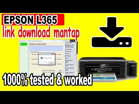 HOW TO DOWNLOAD THE EPSON L365 PRINTER RESETTER