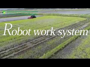 Unmanned farm work system using multiple robot tractors
