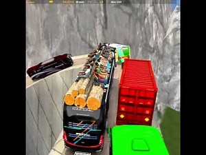 MOST DANGEROUS ROAD?! | BUS DRIVING ON CLIFF EDGE - Euro Truck Simulator 2