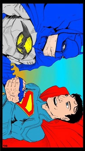 #art World's Finest #drawing #superman #batman #dcu #comics #dcu #absolutebatman #absolutesuperman