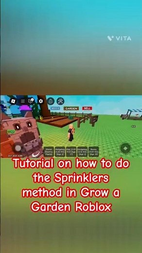 How to do The sprinklers method in Grow a Garden Roblox Tutorial! #roblox #edit #gaming #growagarden