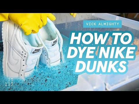 How To Dye Sneakers | Custom Dunk Lows Using Rit Dye