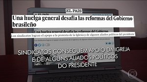 Greve geral no Brasil repercute na Europa